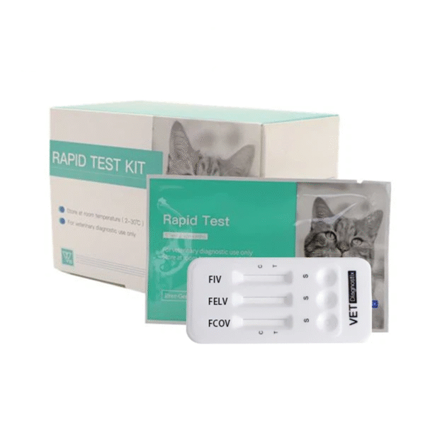 RAPID TEST FELINE FIV Ab-FeLV Ag-FCoV Ab
